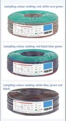 LED light connecting cable 18AWG*5 and (34/0.14TS)