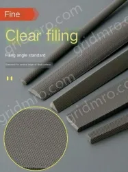 Fine-toothed square file 12 inches with a total length of 430mm