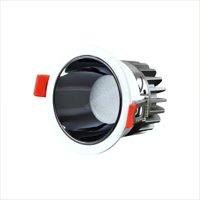 Downlight model: 10W gun black cup with 75mm opening 3500K Preh chip 98 graphics index + Zeford driver