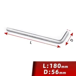 The length of the inner six is 10mm