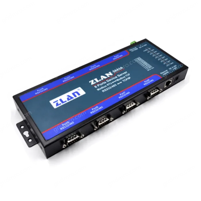 8 RS232 serial ports, 8 RS485 serial ports Serial Device Server