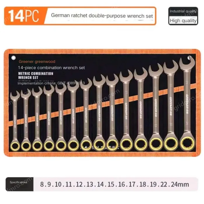 14 Pieces of Dual-purpose Ratchet (8-24)