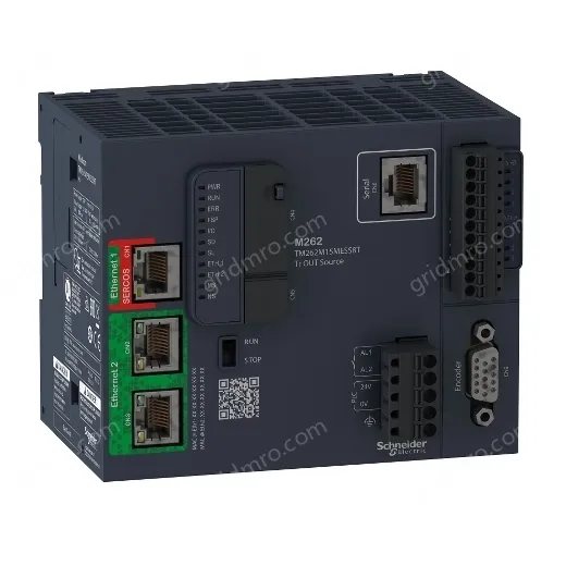 TM262M15MESS8T motion controller, Modicon M262, 5ns per instruction, Ethernet, Sercos
