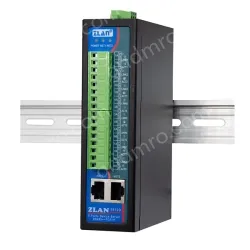 DIN rail type 8 serial server/Modbus gateway