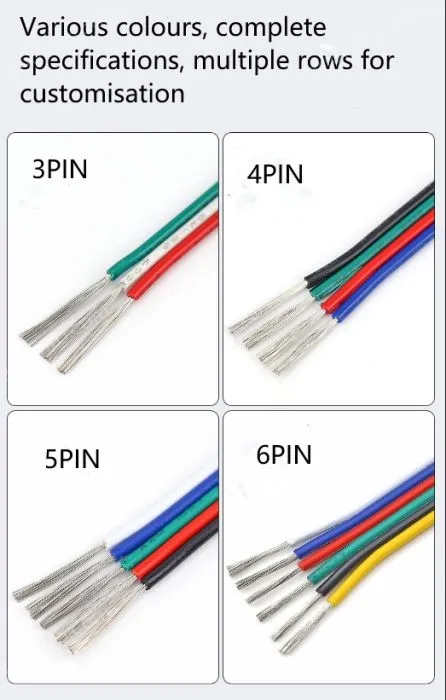 LED light connecting cable 16AWG*6 and (26/0.14TS)