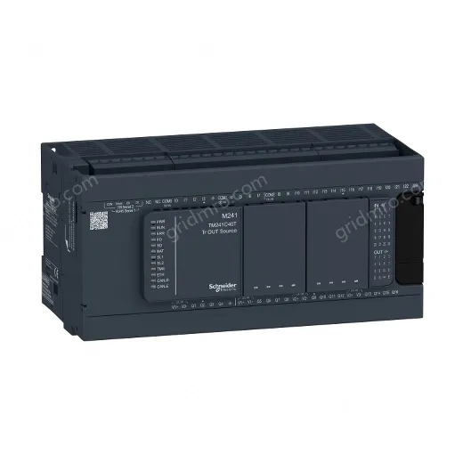 TM241C40T logic controller, Modicon M241, 40 IO, transistor, PNP