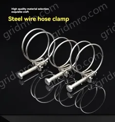 Double steel wire hose clamp 201 material 30-34*3 [wire diameter]