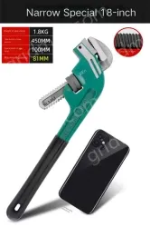 18 inch crooked head pipe wrench