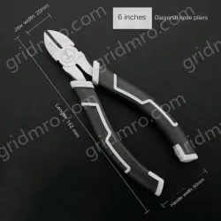 6 inch three-piece set (vise + needle nose pliers + wire stripper)