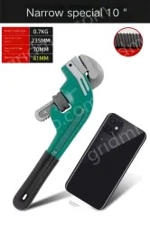 10 inch crooked head pipe wrench