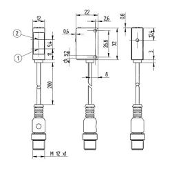 P1KY006 Laser Distance Sensor Time of Flight