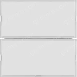 Push-button 2gang, RGB LED, int. temp. sensor, KNX - S.1/B.3/B.7, f. p.white