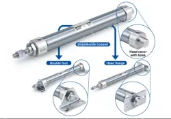 Standard Type Double Acting, Double Rod CJ2W Series &oslash;6, &oslash;10, &oslash;16