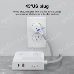 New Design 20W PD US Power Strip